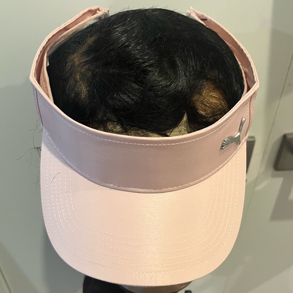 Puma Light (Powder) Pink Visor with Silver Logo